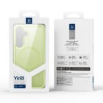 DUX DUCIS Yind Series Magnetic Matte Anti-drop TPU+PC+Magnets Case for Samsung Galaxy S25 Cyan Lake