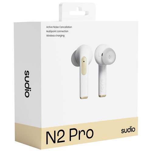 17039363_4 Sudio Audio N2 PRO In-Ear Noise Cancelling True Wireless Earbuds - White - Image 1