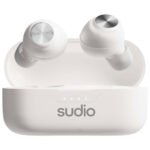 Sudio T3 In-Ear Noise Cancelling True Wireless Earbuds - white