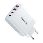 Azeada AZ-A14 65W Type-C*2+USB*2 Four port GaN Fast Charging Adapter US Plug White - Image 2
