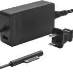 15V 4A 65W Charging Adapter with AC Power Cable for Microsoft Surface Book/Pro 3/Pro 4/Pro 5/Pro 6 OEM Black EU Plug