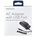 Insignia Universal AC Adapter with USB port.