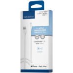 Insignia Apple MFi Certified 1.2m (4 ft.) Braided Lightning to USB-A Cable - Moon Grey.