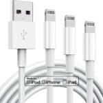 Apple 2m (6 ft.) USB-A to Lightning Cable - White (PACK OF 3)