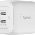 Belkin BoostCharge Pro 45W Dual USB-C Wall Charger - White