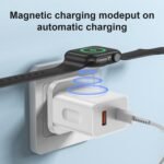 Apple Watch Charger,20W 3-in-1 Fast Charging Block with Magnetic Wireless Charging and Dual Ports - Image 4