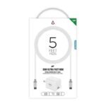 LBT 30W ULTRA FAST WALL CHARGER AND CABLE TYPE C TO TYPE C 5 FEET