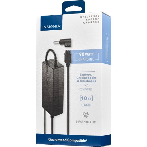 90w insignia Insignia NS-PWLC591-C Universal 90W Laptop Charger - Black - Image 1