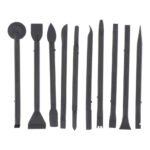 10 in 1 JF-857 Plastic Spudger Pry Opening Tool Set for iPhone/iPad/Laptop LCD Repair Black