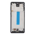 Screen Replacement With Frame for Samsung Galaxy A73 5G OLED Black HQ