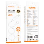 BOROFONE BX113 27W Type-C to Lightning Lenny Silicone Charging Data Cable White