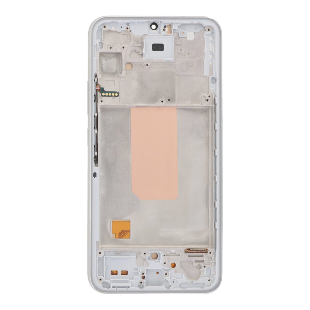 Screen Replacement With Frame for Samsung Galaxy A34 5G TFT Silver PREMIUM - Image 2