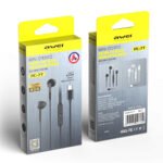 AWEI PC-7T Hands-free Calling Earbuds Wired Earphones with Mic Black