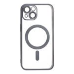 Full Cover Lens Magnetic Plating Frame Case for iPhone 14 Black