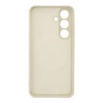 Pure Color MagSafe Anti-drop Liquid Silicone Case for Samsung Galaxy S25 White - Image 3