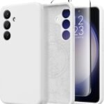 Pure Color MagSafe Anti-drop Liquid Silicone Case for Samsung Galaxy S25+ White