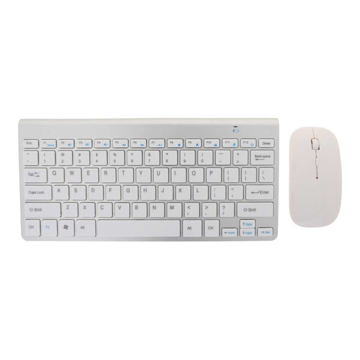 K908 Universal 2.4G Wireless Keyboard + Wireless Mouse Set without Battery Silver - Image 2