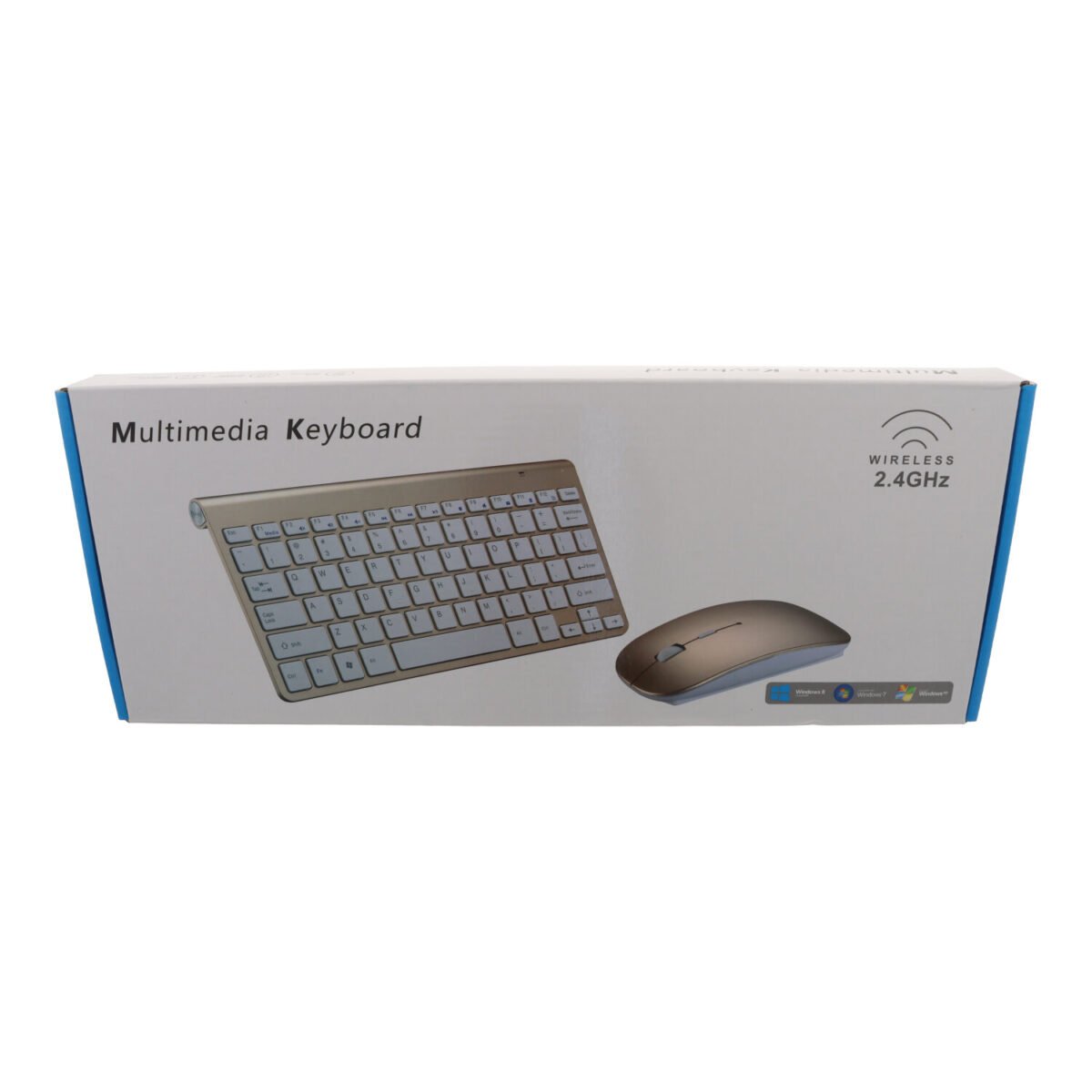 K908 Universal 2.4G Wireless Keyboard + Wireless Mouse Set without Battery Silver - Image 3