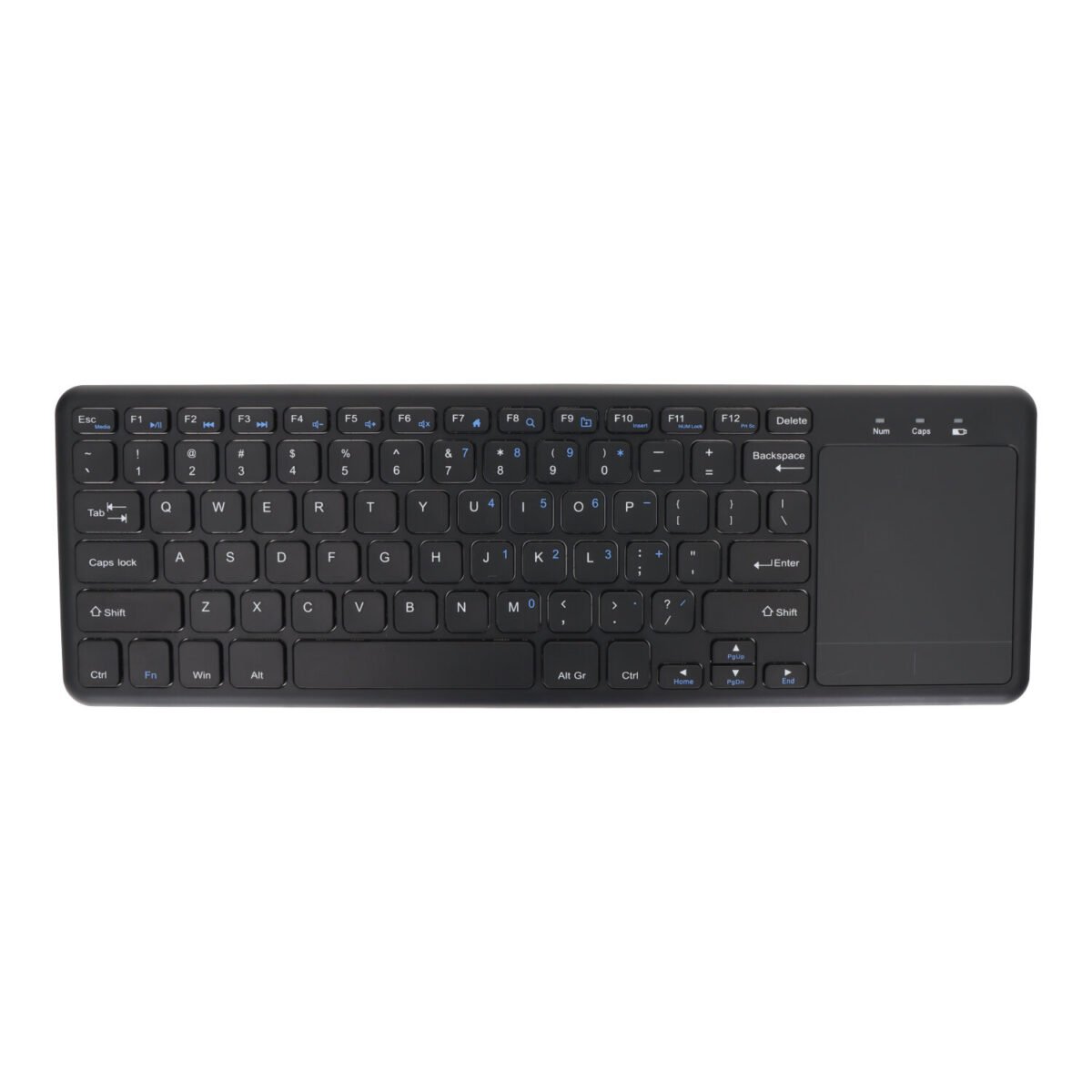 2.4GHz Ultra Thin Wireless Keyboard with Touchpad without Battery US Version Black - Image 2