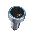 Type-C*2+USB 3 in 1 60W Fast Car Charger Gun Color