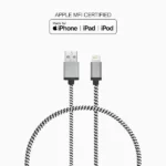 LBT 0.3m (1 ft.) USB Type-A/ Lightning Cable (LBTBW0102) - Black/White