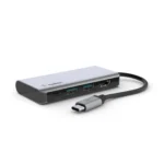 Belkin Connect USB-C Male to 4-in-1 Multiport Adapter Female Cable 1C-2A-1HDMI -Gray