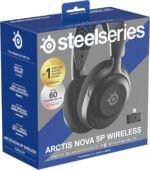 SteelSeries Arctis Nova 5P Wireless Multi-System Gaming Headset — Neodymium Magnetic Drivers — 100+ Audio Presets — 60 HR Battery — 2.4GHz or BT — ClearCast Gen2.X Mic — PS5, PS4, PC, Switch, Mobile
