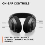 SteelSeries Arctis Nova 7 Wireless Multi-Platform Gaming Headset Bluetooth ,38Hr USB-C Battery —ClearCast Gen2 AI Mic — PC, PS5, Switch, VR, Mobile, Black - Image 5