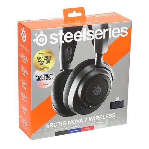 novaa 7+ SteelSeries Arctis Nova 7 Wireless Multi-Platform Gaming Headset Bluetooth ,38Hr USB-C Battery —ClearCast Gen2 AI Mic — PC, PS5, Switch, VR, Mobile, Black - Image 1