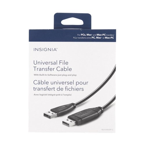 600603170430 Insignia 6ft USB 2.0 Transfer Cable Black - Image 1