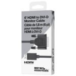 2m (6 ft.) HDMI to DVI-D Cable - Black
