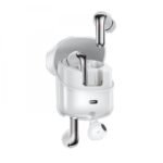 AWEI T79 ENC 2 Pair Noise Cancelling Heavy Bass Bluetooth Earphone White - Image 5