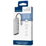 Insignia 7-Port 85W USB-C Hub with USB Type-C Cable, USB-A 3.0, HDMI, DisplayPort, Ethernet for MacBook, Laptop, Chromebook, Tablet, PC