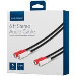 Insignia 1.8m (6 ft.) 2 RCA Male to 2 RCA Male Stereo Audio Cable