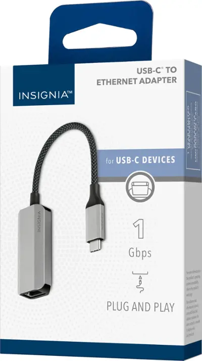 6521726cv12d Insignia USB-C to Ethernet Adapter - Image 1