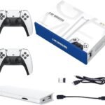 M15 Wireless Retro Game Console Stick, Nostalgia Gaming Stick, Plug & Play TV Video Gaming Stick with 64G/20000+ Games Built-in, 2 2.4G Wireless Controllers