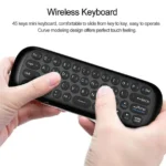 WeChip W1 Universal TV Remote Air Mouse, Wireless Keyboard Fly Mouse 2.4GHz Connection Air Remote Keyboard Mouse for Android TV Box/PC/Smart TV/Projector/HTPC/All-in-one PC/TV (w1) - Image 2