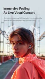 AWEI T79 ENC 2 Pair Noise Cancelling Heavy Bass Bluetooth Earphone White - Image 4