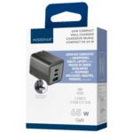 Insignia 65W 3-Port USB-C/USB-A Wall Charger (NS-MW3165C2A1B24-C) - Black -