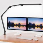 LED Desk Lamp with Clip,Multi-Angle Flexible 4 Sections 3 Light Sources Office Desk Lamp,4 Color Temperatures and 5 Brightness Levels,Night Eye Care Table Lamp for (LED Desk Lamp)