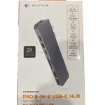 HyperDrive PRO 8-in-2 USB-C Hub Adapter for MacBook Pro Air HDMI Gray New