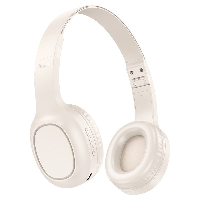 hoco-w46-charm-bt-headset-milky-white HOCO W46 Charm BT headset (milky white) - Image 1