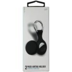 LBT 2-in-1 Silicone Keyring and Holder for AirTag - Black