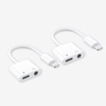 Apple MFi Headphones Adapter Charger Aux Dual Splitter for iPhone