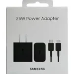Original Samsung 25 W power adapter with Cable Black (C-To-C): new sealed