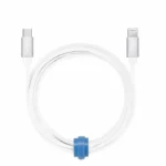 Braided Charge/Sync USB-C to Lightning Cable 6ft White