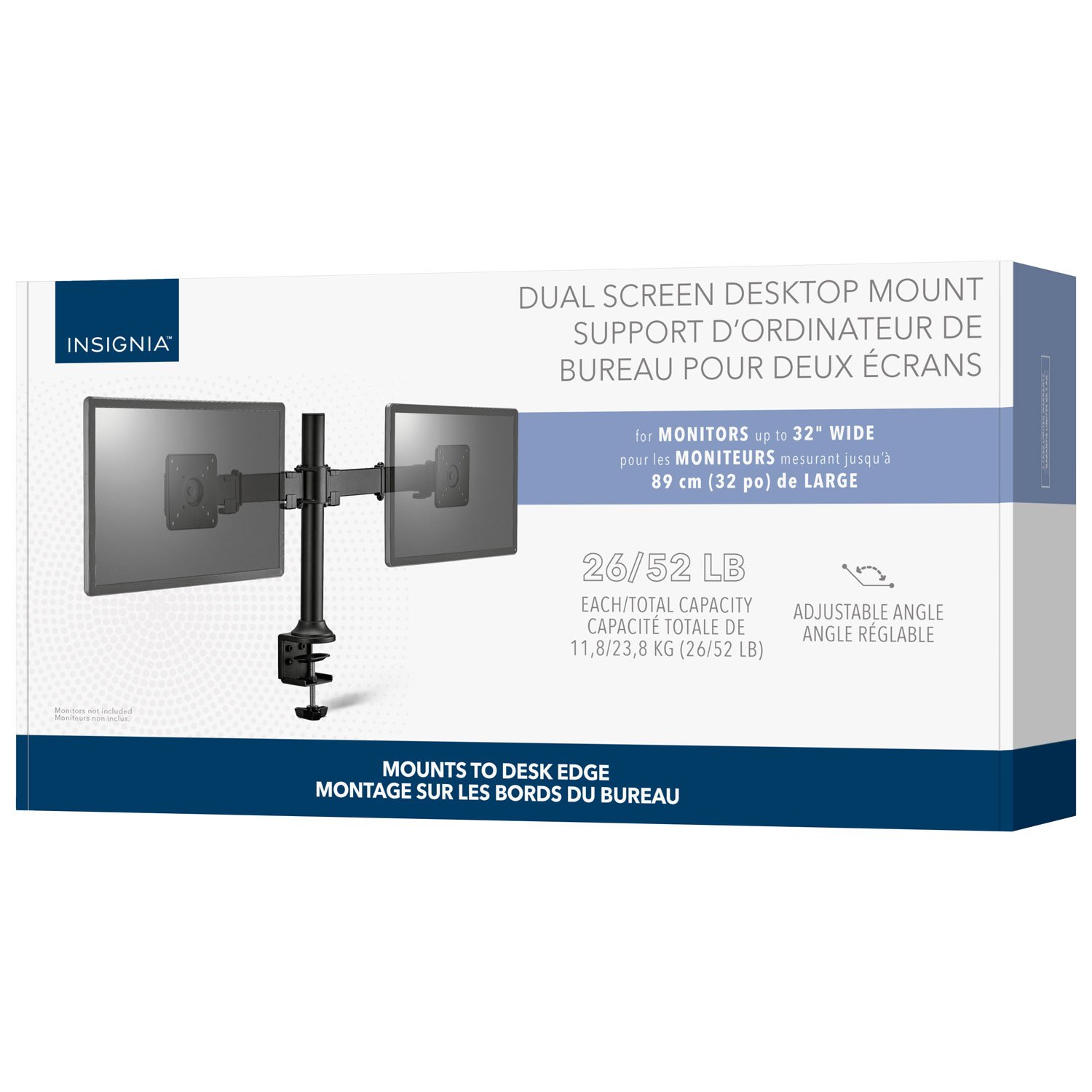 support 2 monitor Insignia 32" Full-Motion Dual Monitor Mount - Image 1